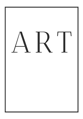 Art A Decorative Book for Coffee Tables, Bookshelves and End Tables: Stack Style Decor Books to Add Home Decor to Bedrooms, Lounges and More: Black and White Decorative Book: Ideal for Your Own Home Or As a Gift