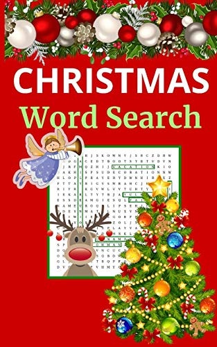 Christmas Word Search Puzzle Book for Adults and Teens 5x8 Size