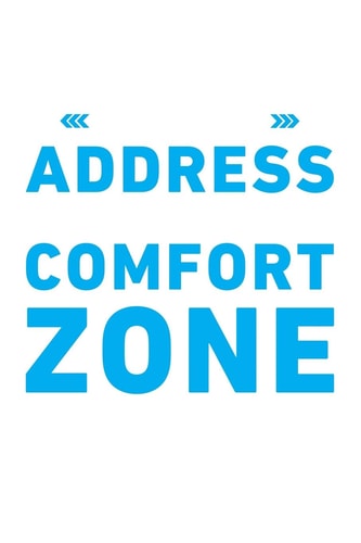 I Have a New Adress I'm Living Outside the Comfort Zone Schreibfehler 6x9 120 Pages Dot Grid - Your Personal Diary