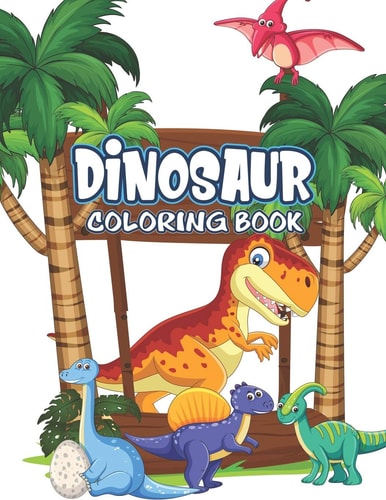 Dinosaur Coloring Book Great Gift For Kids Boys & Girls