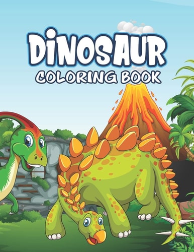 Dinosaur Coloring Book Great Gift For Kids Boys & Girls