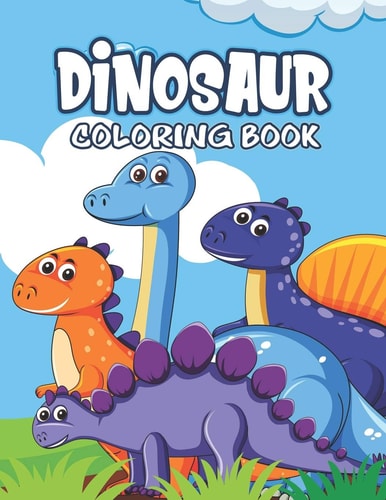 Dinosaur Coloring Book Great Gift For Kids Boys & Girls
