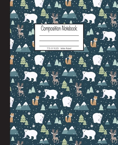 Composition Notebook 7. 5x9. 25, Wide Ruled