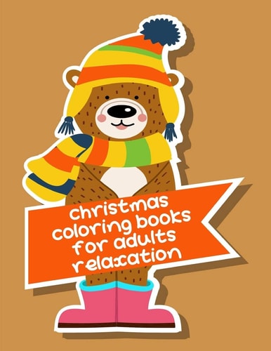 Christmas Coloring Books For Adults Relaxation Christmas Book from Cute Forest Wildlife Animals