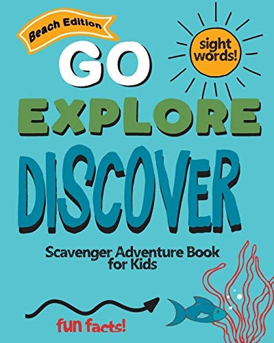 Go Explore Discover Beach Edition Scavenger Adventure Book for Kids