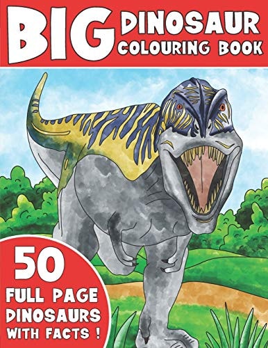 The Big Dinosaur Colouring Book Kids Colouring Book With Dinosaur Facts