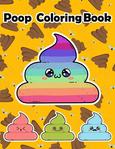 Poop Coloring Book Silly Coloring Book and Silly Gifts for Adults