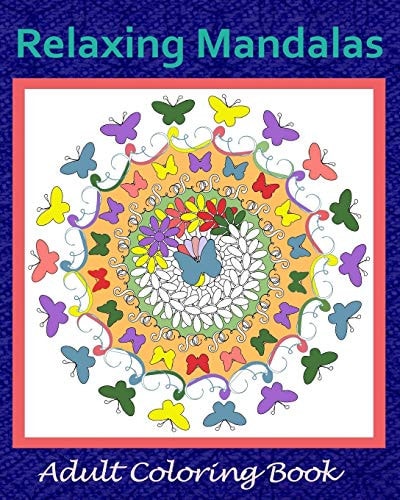 Relaxing Mandalas Adult Coloring Book
