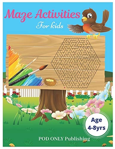 Maze Activities For Kids Vol. 1 Beautiful Funny Maze Book Is A Great Idea For Family Mom Dad Teen & Kids To Sharp Their Brain And Gift For Birthday Anniversary Puzzle Lovers Or Holidays Travel Trip