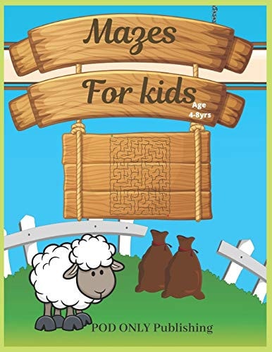 Mazes For Kids Vol. 5 Beautiful Funny Maze Book Is A Great Idea For Family Mom Dad Teen & Kids To Sharp Their Brain And Gift For Birthday Anniversary Puzzle Lovers Or Holidays Travel Trip