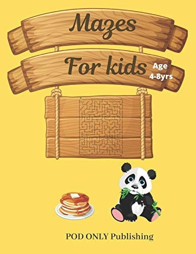 Mazes For Kids Vol. 6 Beautiful Funny Maze Book Is A Great Idea For Family Mom Dad Teen & Kids To Sharp Their Brain And Gift For Birthday Anniversary Puzzle Lovers Or Holidays Travel Trip