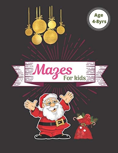 Mazes For Kids Vol. 8 Beautiful Funny Maze Book Is A Great Idea For Family Mom Dad Teen & Kids To Sharp Their Brain And Gift For Birthday Anniversary Puzzle Lovers Or Holidays Travel Trip