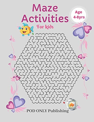 Maze Activities For Kids Vol. 10 Beautiful Funny Maze Book Is A Great Idea For Family Mom Dad Teen & Kids To Sharp Their Brain And Gift For Birthday Anniversary Puzzle Lovers Or Holidays Travel Trip