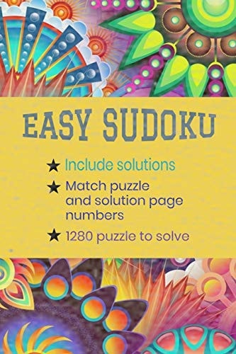 Easy Sudoku Include Solution, Match Puzzle and Solution Pages Number: Brain Games for Relax/include Solution/1280 Puzzles