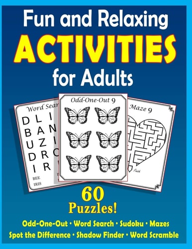 Fun and Relaxing Activities for Adults Puzzles for People with Dementia [Large-Print]