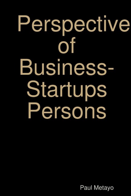 Perspective of Business-Startups Persons