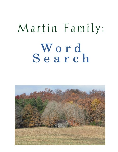 Martin Family: Word Search