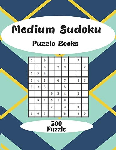 Meduim Soduko Puzzle Books_300 Sudoku Puzzles