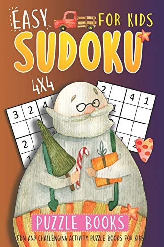 Easy Sudoku Puzzle Books For Kids 4x4 Sudoku Puzzle Book - Relaxing Activity Does Not Involve The Screen