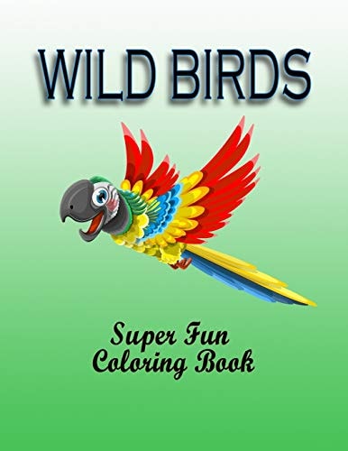 Wild Birds Super Fun Coloring Book - Cute Birds Coloring Book For Kids and Preschoolers ( Girls and Boys)