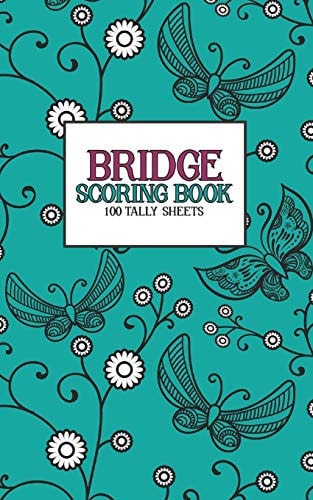 Bridge Scoring Book 100 Tally Sheets