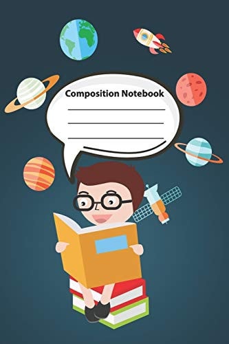 Composition Notebook Wide Ruled School Composition Books (6x9, 100 Pages)