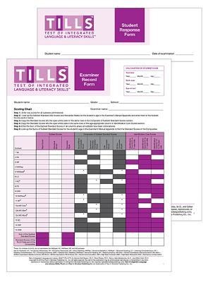 Test of Integrated Language and Literacy Skills(tm) (Tills(tm)) Forms