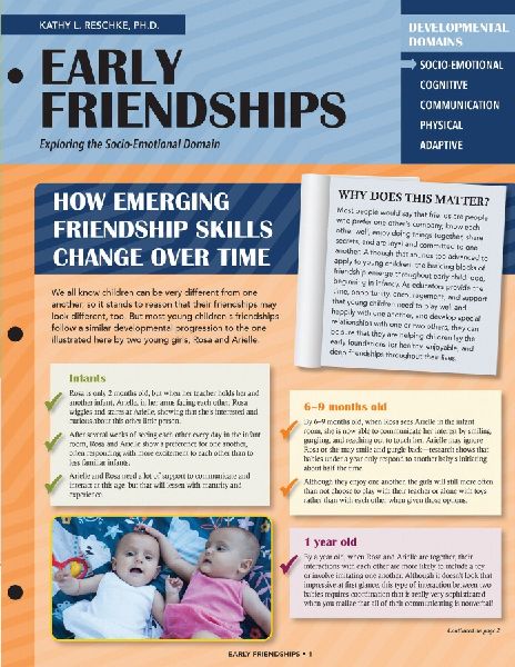 Early Friendships: Exploring the Socio-Emotional Domain