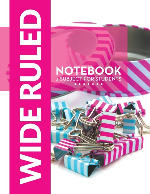 Wide Ruled Notebook - 3 Subject For Students