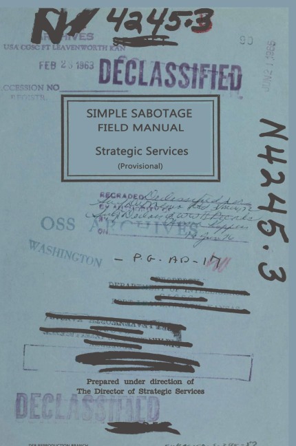 Simple Sabotage Field Manual