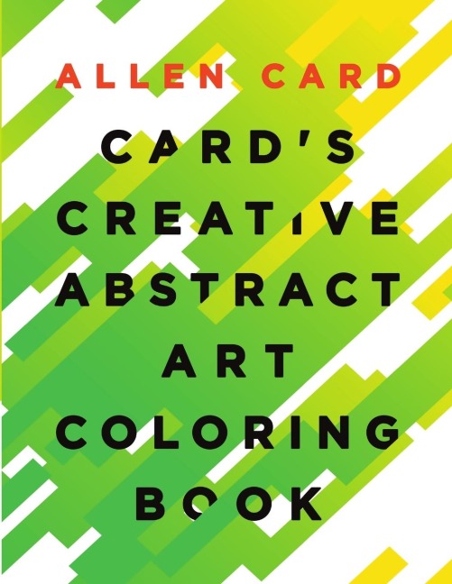 Cards Creative Abstract Art Coloring Book