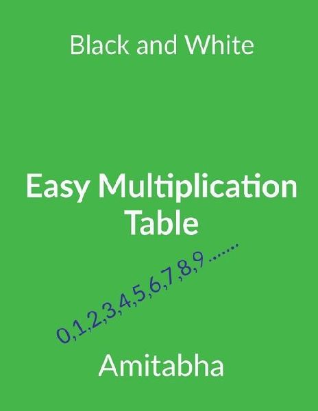 Easy Multiplication Table(B&W): MPT English complete.B&W