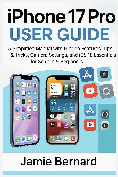 iPhone 17 Pro User Guide: A Simplified Manual with Hidden Features, Tips & Tricks, Camera Settings, and iOS 18 Essentials for Seniors & Beginners
