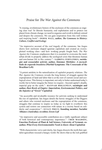 The War Against the Commons Dispossession and Resistance in the Making of Capitalism