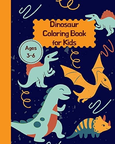 Dinosaur Coloring Book for Kids 3 - 6