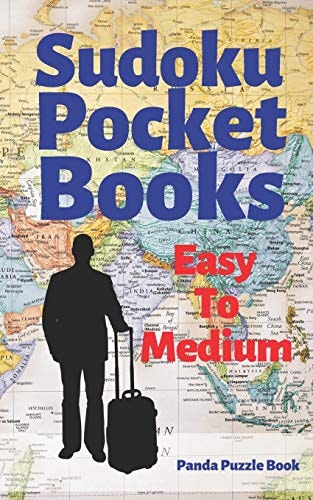 Sudoku Pocket Books Easy to Medium Travel Activity Book For Adults