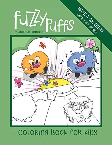 FuzzyPuffs Coloring Book for Kids