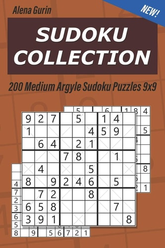 Sudoku Collection 200 Medium Argyle Sudoku Puzzles 9x9