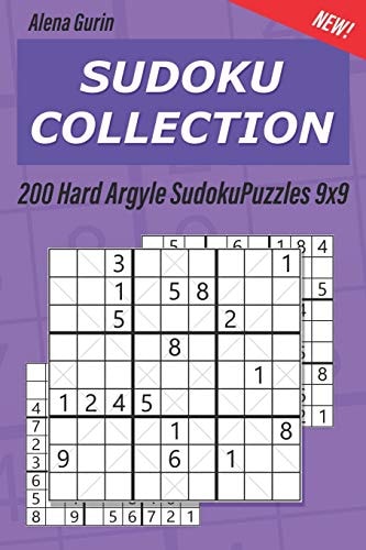 Sudoku Collection 200 Hard Argyle SudokuPuzzles 9x9