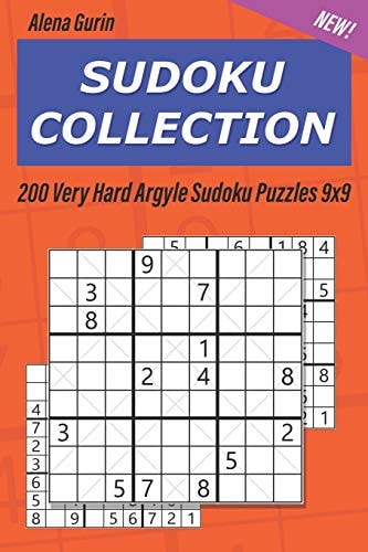 Sudoku Collection 200 Very Hard Argyle Sudoku Puzzles 9x9