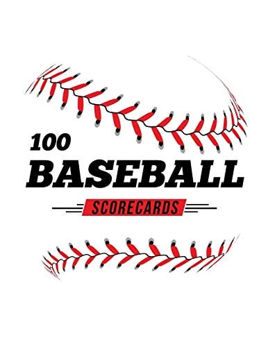 100 Baseball Scorecards 100 Scoring Sheets For Baseball and Softball Games