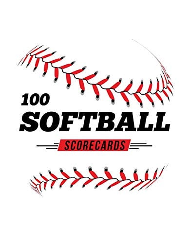 100 Softball Scorecards 100 Scoring Sheets For Baseball and Softball Games