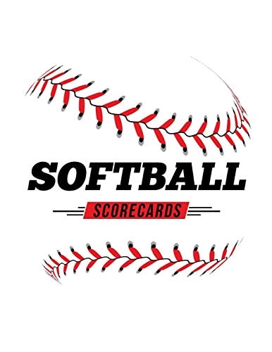 Softball Scorecards 100 Scoring Sheets For Baseball and Softball Games