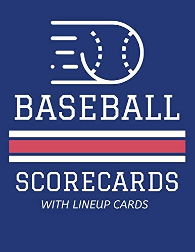 Baseball Scorecards With Lineup Cards 50 Scoring Sheets For Baseball and Softball Games (8.5x11)