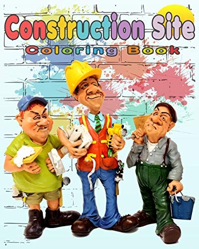 Construction Site Coloring Book Perfect Gift Idea For Girls and Boys that Enjoy Coloring Construction Vehicles and Big Trucks With Construction Sites Coloring Pages as Well.