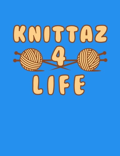 Knittaz 4 Life 120 Pages of Knitting Graph Paper 4:5 Ratio