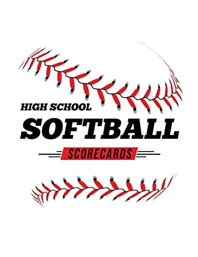 High School Softball Scorecards 100 Scoring Sheets For Baseball and Softball Games