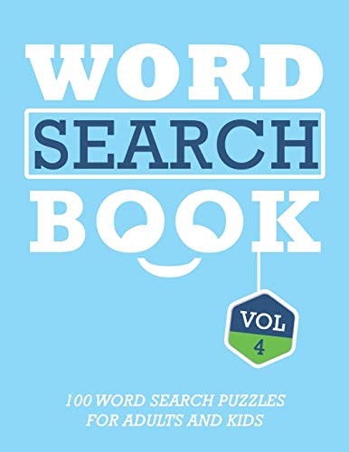 Word Search Book 100 Word Search Puzzles For Adults And Kids Brain-Boosting Fun Vol 4