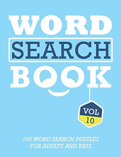 Word Search Book 100 Word Search Puzzles For Adults And Kids Brain-Boosting Fun Vol 10