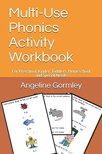 Multi-Use Phonics Activity Workbook For Preschool, Kinder, Toddlers, Homeschool and Special Needs